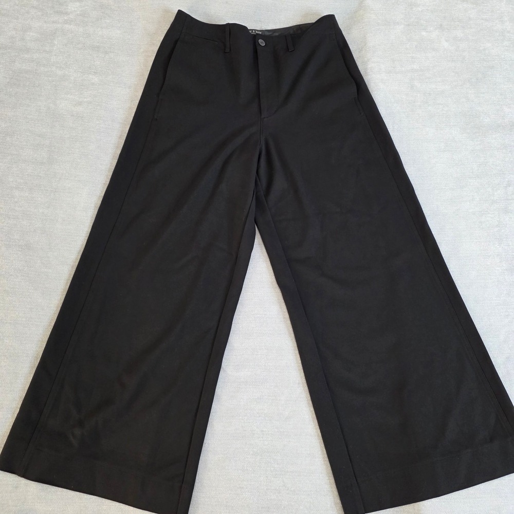 Rag & Bone Wide Leg Sofie Womens 29 Black High Rise Minimalist Career Pants - Picture 3 of 11